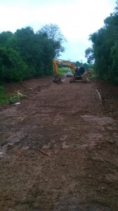 Conserto da ponte que vai a Bom Sucesso