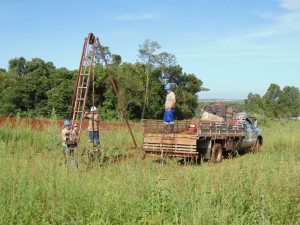 Equipe da Construtora Construir realizou a sondagem do solo 