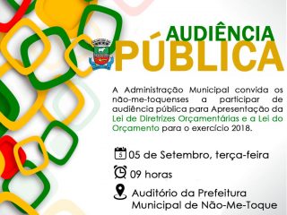 Audiência Pública para apresentação da LDO 2018
