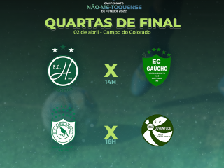 Quartas de final do Campeonato Não-Me-Toquense de Futebol ocorrem neste sábado (02)